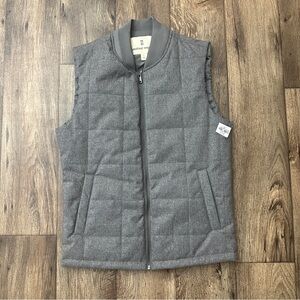 Mutual Weave Polyester Puffer Vest Men’s Size S Gray